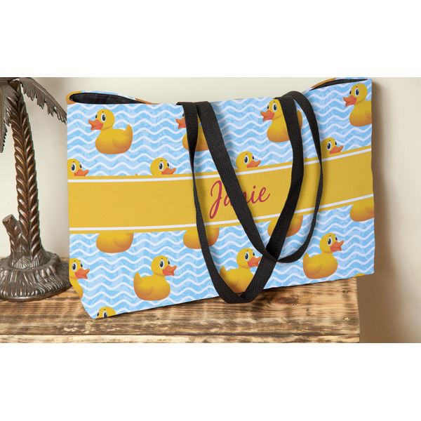 Rubber Duckie Tote w/Black Handles - Lifestyle View