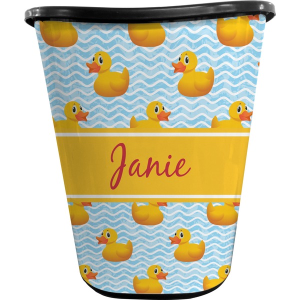 Rubber Duckie Trash Can Black