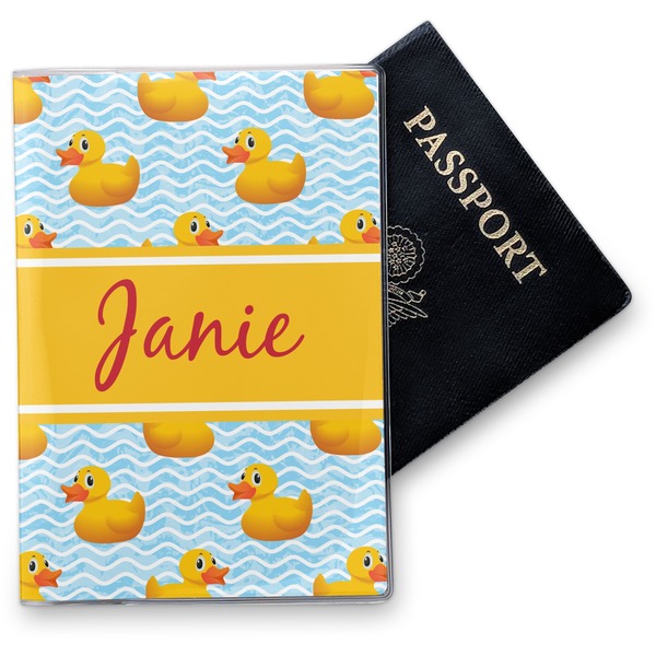 Custom Rubber Duckie Vinyl Passport Holder (Personalized)