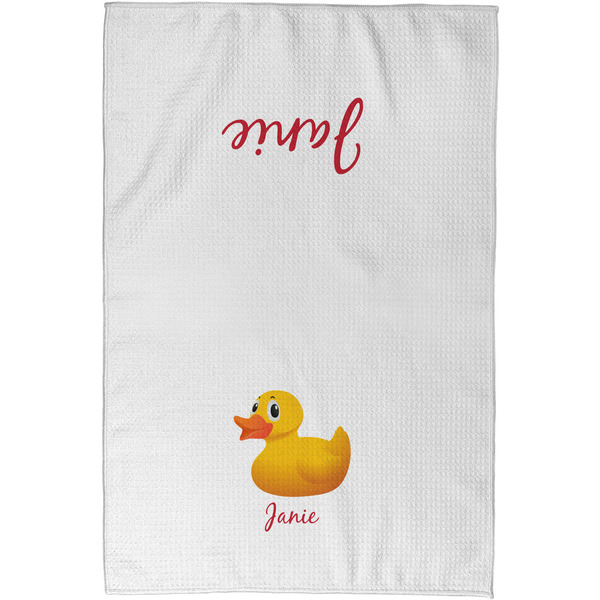 Rubber Duckie Waffle Towel - Partial Print - Approval Image