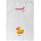 Rubber Duckie Waffle Towel - Partial Print - Approval Image