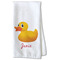 Rubber Duckie Kitchen Towel - Waffle Weave - Partial Print (Personalized)
