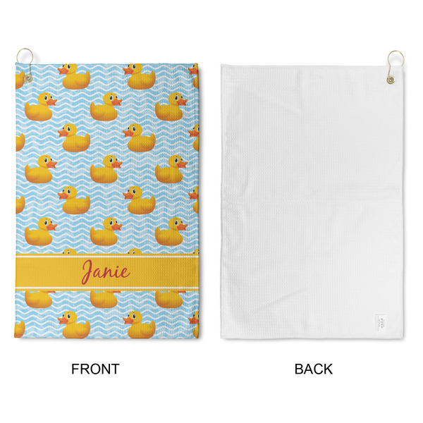 Rubber Duckie Waffle Weave Golf Towel - Approval