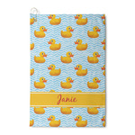 Rubber Duckie Waffle Weave Golf Towel (Personalized)
