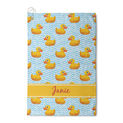 Rubber Duckie Waffle Weave Golf Towel (Personalized)