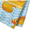 Rubber Duckie Waffle Weave Towel - Closeup of Material Image