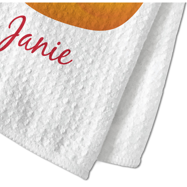 Rubber Duckie Waffle Weave Towel - Closeup of Material Image