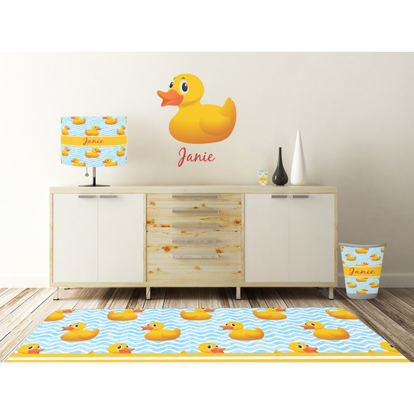 Rubber Duckie Wall Graphic Decal Wooden Desk