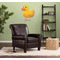 Rubber Duckie Wall Graphic on Living Room Wall