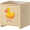 Rubber Duckie Wall Graphic on Wooden Cabinet