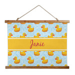 Rubber Duckie Wall Hanging Tapestry - Wide (Personalized)