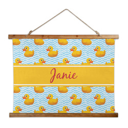 Rubber Duckie Wall Hanging Tapestry - Wide (Personalized)
