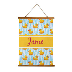 Rubber Duckie Wall Hanging Tapestry - Tall (Personalized)