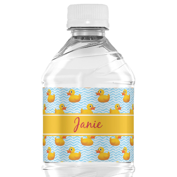 Custom Rubber Duckie Water Bottle Labels - Custom Sized (Personalized)