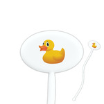 Rubber Duckie Oval Plastic Stir Sticks