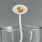 Rubber Duckie White Plastic 7" Stir Stick - Oval - Main