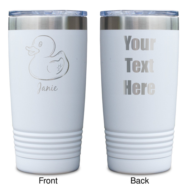 Rubber Duckie White Polar Camel Tumbler - 20oz - Double Sided - Approval