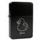 Rubber Duckie Windproof Lighters - Black - Front/Main