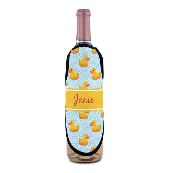 Rubber Duckie Wine Bottle Apron - IN CONTEXT