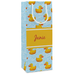 Rubber Duckie Wine Gift Bags - Gloss (Personalized)