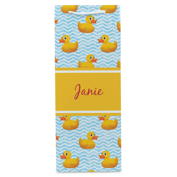 Rubber Duckie Wine Gift Bag - Matte - Front