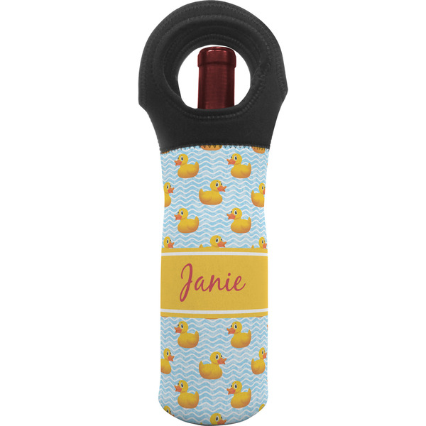 Custom Rubber Duckie Wine Tote Bag (Personalized)