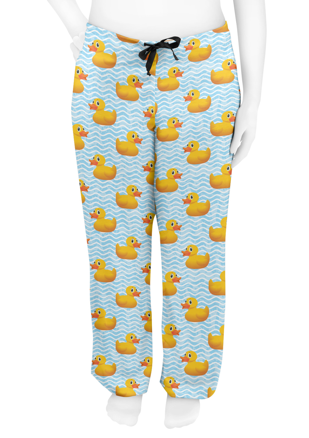 Custom Rubber Duckie Womens Pajama Pants | YouCustomizeIt