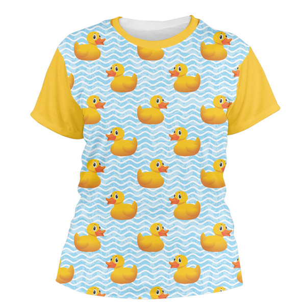 Custom Rubber Duckie Women's Crew T-Shirt - Medium