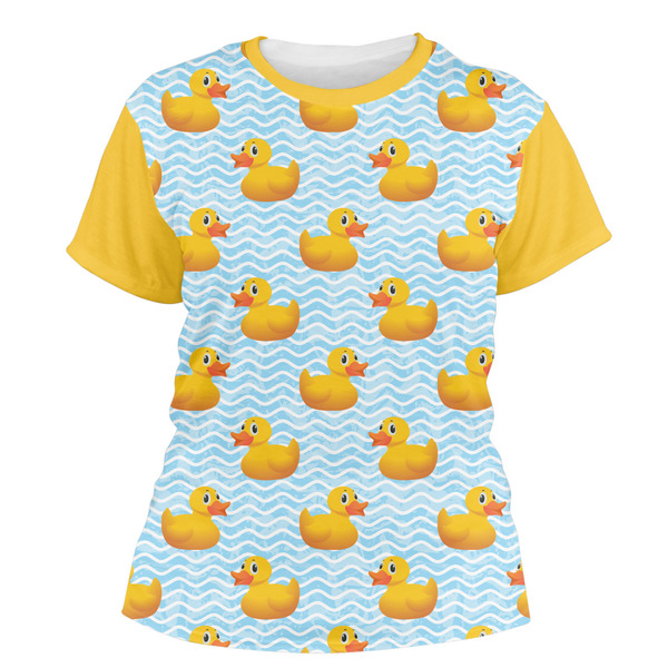 Custom Rubber Duckie Women's Crew T-Shirt - Large