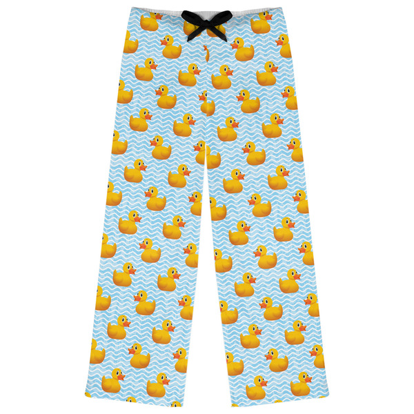 Custom Rubber Duckie Womens Pajama Pants - XL