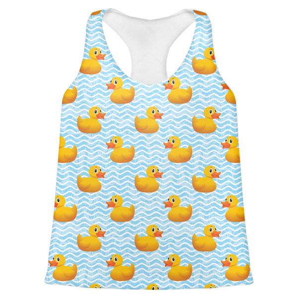 Custom Rubber Duckie Womens Racerback Tank Top - 2X Large