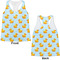 Rubber Duckie Womens Racerback Tank Tops - Medium - Front and Back