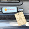 Rubber Duckie Wood Luggage Tags - Rectangle - Lifestyle