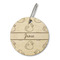 Rubber Duckie Wood Luggage Tags - Round - Front/Main