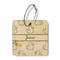 Rubber Duckie Wood Luggage Tags - Square - Front/Main