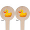 Rubber Duckie Wooden 4" Food Pick - Round - Double Sided - Front & Back