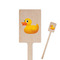 Rubber Duckie Rectangle Wooden Stir Sticks