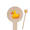 Rubber Duckie Wooden 6" Food Pick - Round - Closeup