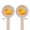 Rubber Duckie Wooden 6" Stir Stick - Round - Double Sided - Front & Back
