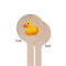 Rubber Duckie Wooden 6" Stir Stick - Round - Single Sided - Front & Back