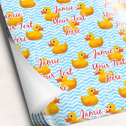 Rubber Duckie Wrapping Paper Sheets - Single-Sided - 20" x 28" (Personalized)