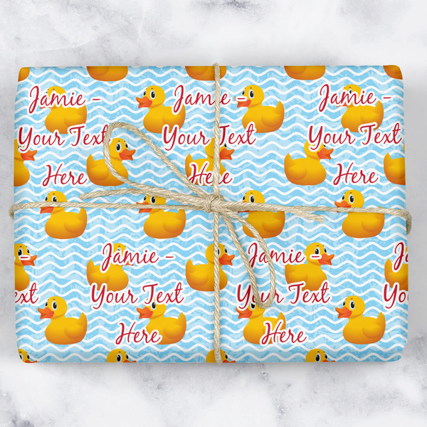 Custom Rubber Duckie Wrapping Paper (Personalized)