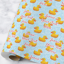 Rubber Duckie Wrapping Paper Roll - Large - Matte (Personalized)