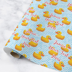 Rubber Duckie Wrapping Paper Roll - Medium - Matte (Personalized)