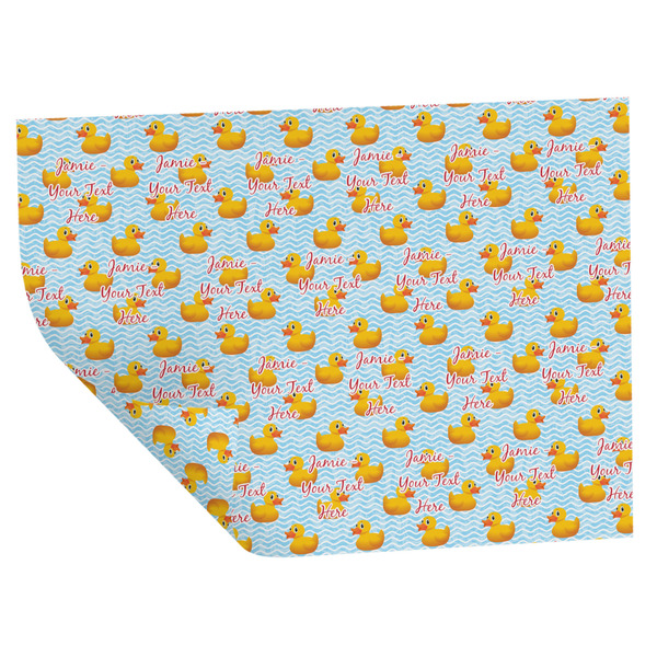 Rubber Duckie Wrapping Paper Sheet - Double Sided - Folded