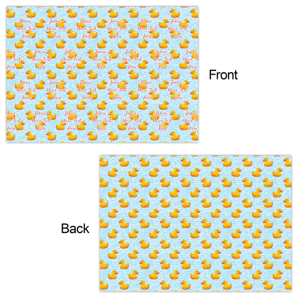 Rubber Duckie Wrapping Paper Sheet - Double Sided - Front & Back