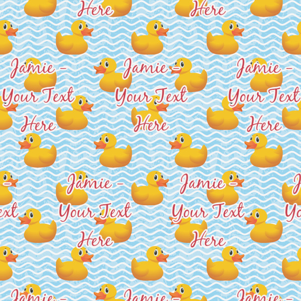 Rubber Duckie Wrapping Paper Square