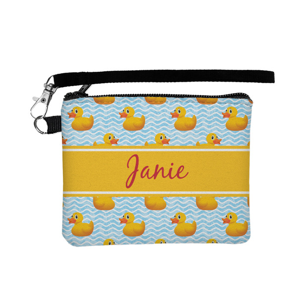 Custom Rubber Duckie Wristlet ID Case w/ Name or Text