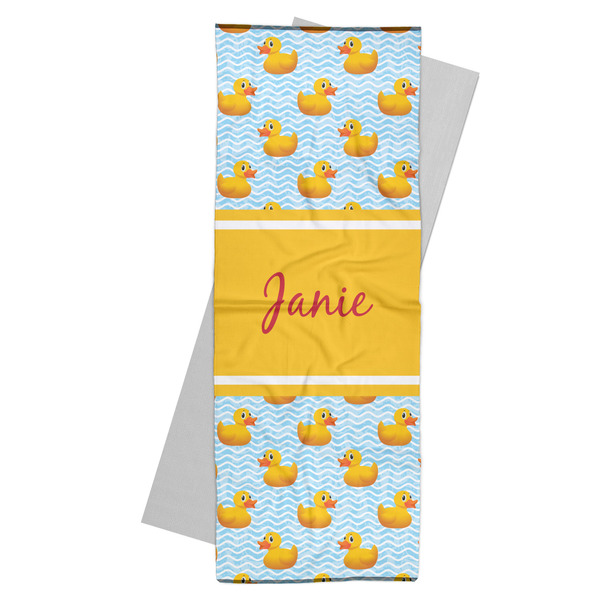 Custom Rubber Duckie Yoga Mat Towel (Personalized)
