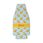 Rubber Duckie Zipper Bottle Cooler (Personalized)
